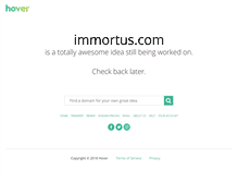 Tablet Screenshot of immortus.com